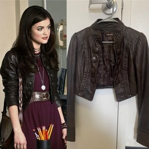 ASO Aria Montgomery RARE Danier Leather Jacket Pretty Little Liars